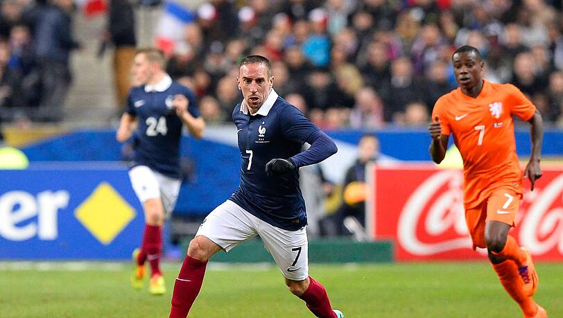 Mit Frankreich bei der WM dabei: Franck Ribéry. Mit Frankreich bei der WM dabei: Franck Ribéry.