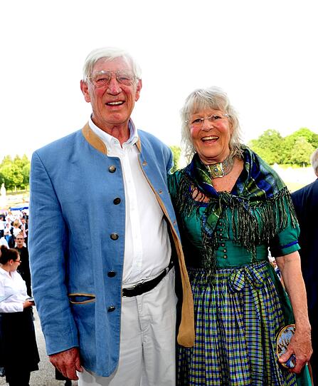 Schauspieler Siegfried Rauch und sein Frau Karin.