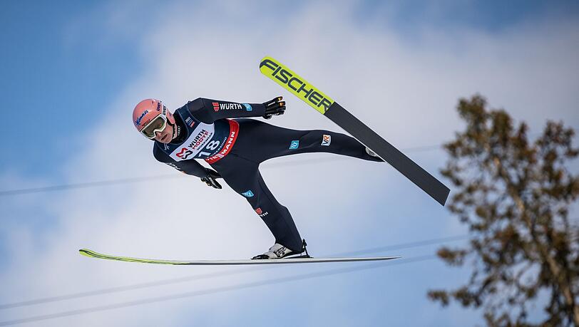Ski nordisch, Skispringen, Weltmeisterschaft, Skifliegen, Probedurchgang, Severin Freund aus Deutschland in Aktion.