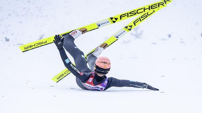 Stürzte in Engelberg: Karl Geiger.