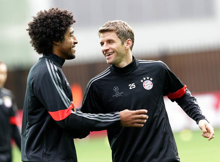 Bilder: Der FC Bayern beim Abschlusstraining in Moskau.
