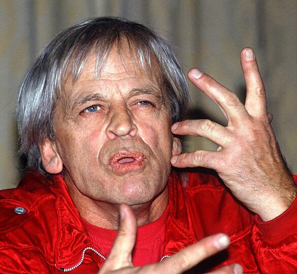 Der Schauspieler Klaus Kinski.