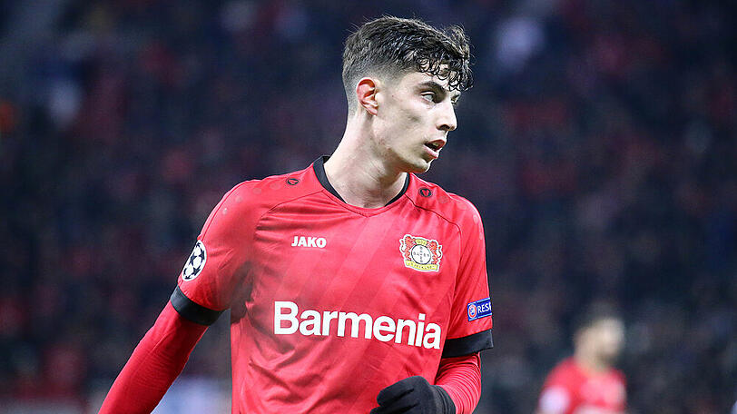 Kai Havertz Ende 2019 auf dem Platz