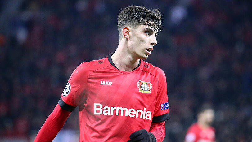 Kai Havertz Ende 2019 auf dem Platz Kai Havertz Ende 2019 auf dem Platz