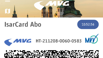 Das MVG-Abo gibt es ab 11.4. auch als Handyticket Das MVG-Abo gibt es ab 11.4. auch als Handyticket