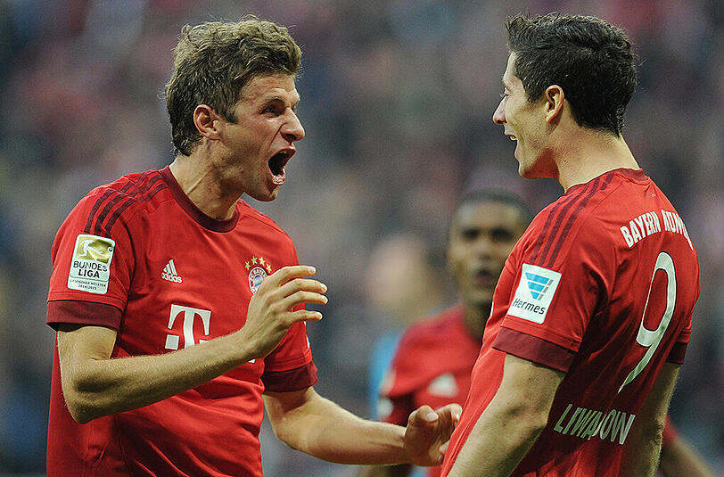 Thomas Müller (75 Mio. €) und Robert Lewandowski (70 Mio. €) sind die beiden wertvollsten Spieler der Bundesliga.