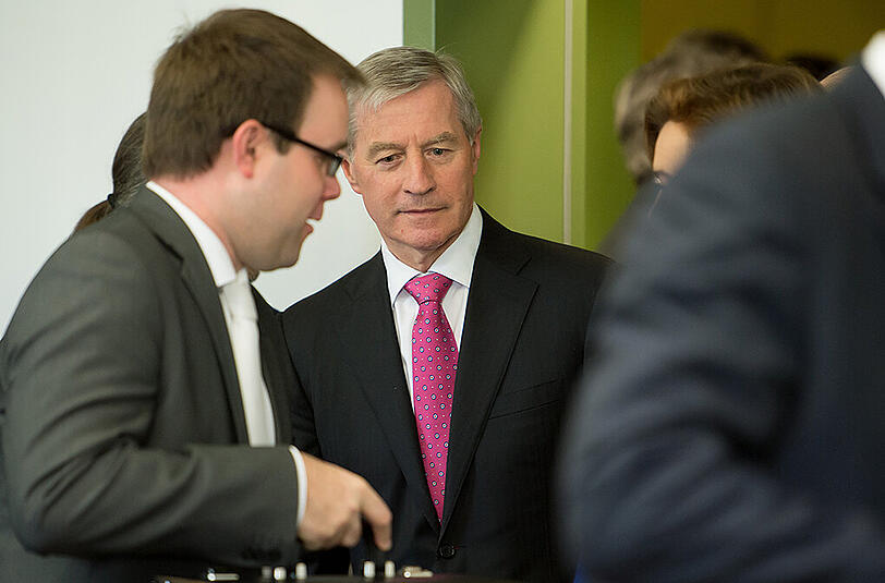 Der Co-Vorsitzende des Vorstands der Deutschen Bank, Jürgen Fitschen im Landgericht München. Foto: Tobias Hase