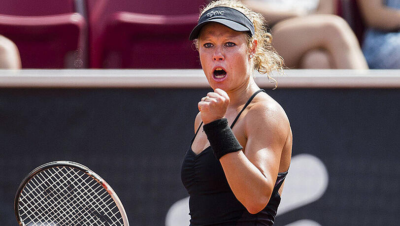Hat allen Grund zur Freude: Laura Siegemund. Hat allen Grund zur Freude: Laura Siegemund.