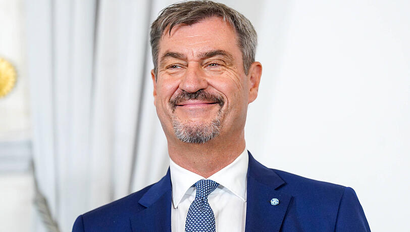 Ministerpr&auml;sident Markus S&ouml;der (CSU) lobt die LMU.