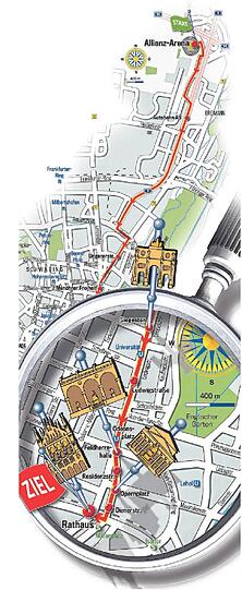 Die Party-Route des FC Bayern
