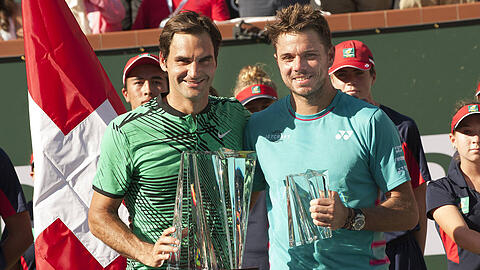 Nach der Niederlage im Final gegen Roger Federer sorgte Wawrinka bei der Siegerehrung für einen Lacher.