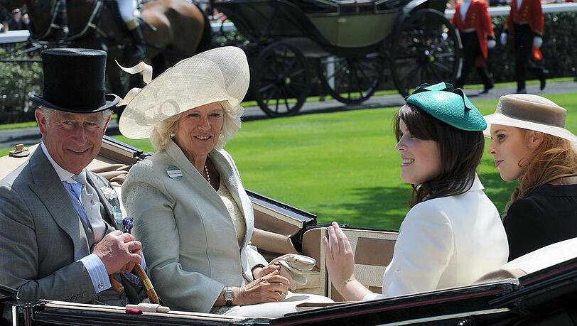 Charles, Camilla und die Nichten Beatrice und Eugenie: Ein &auml;hnliches Bild erwartet die Schaulustigen wohl auch dieses Jahr bei Royal Ascot.