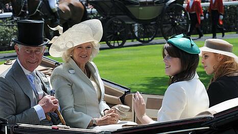 Charles, Camilla und die Nichten Beatrice und Eugenie: Ein &auml;hnliches Bild erwartet die Schaulustigen wohl auch dieses Jahr bei Royal Ascot.