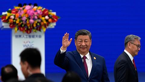Chinas Staatschef Xi sprach erstmals bei der Welt-KI-Konferenz.