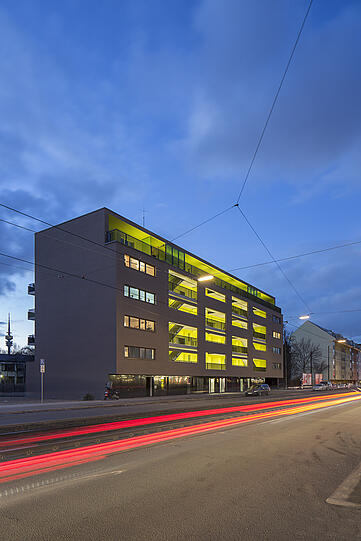 Die 27 Wohnungen in dem Neubau an der Belgradstraße sind seit vergangenem Sommer bewohnt.