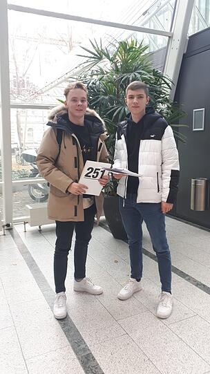 Kevin Roos (l.) und Nikola Nincic.