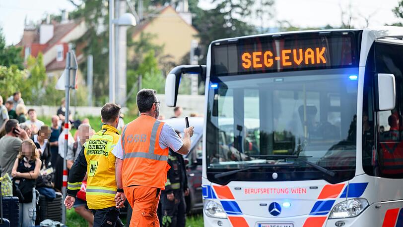 Rund 400 Fahrgäste sind in der Nähe von Wien nach einer technischen Panne aus einem ICE gerettet worden.