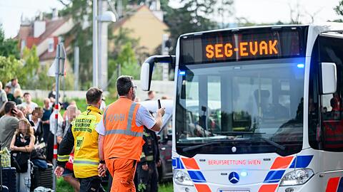 Rund 400 Fahrgäste sind in der Nähe von Wien nach einer technischen Panne aus einem ICE gerettet worden.