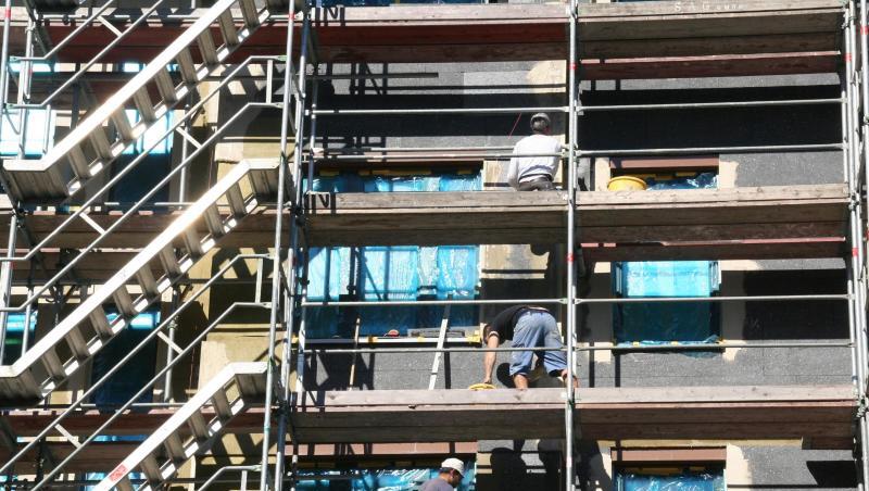 Bau von Eigentumswohnungen im Stadtteil Prenzlauer Berg. Bau von Eigentumswohnungen im Stadtteil Prenzlauer Berg.