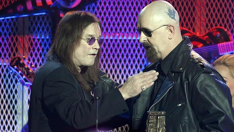 Ozzy Osbourne und Rob Halford auf einer Aufnahme aus dem Jahr 2010.