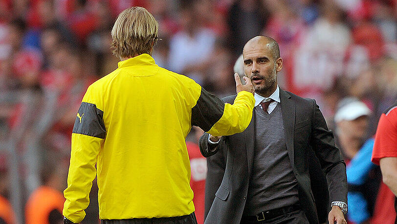 Klopp gegen Guardiola, Dortmund gegen Bayern - das deutsche "Clasico" begeistert die Massen. Klopp gegen Guardiola, Dortmund gegen Bayern - das deutsche "Clasico" begeistert die Massen.