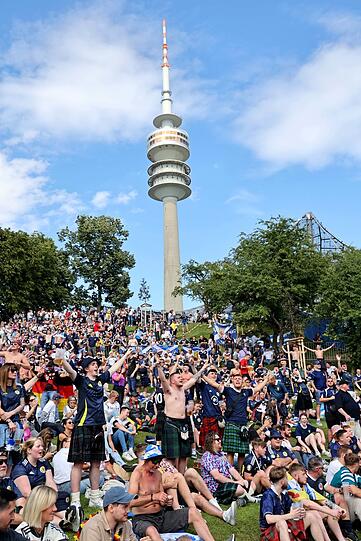 Beste Stimmung bei der Eröffnung der Fan Zone im Olympiapark.