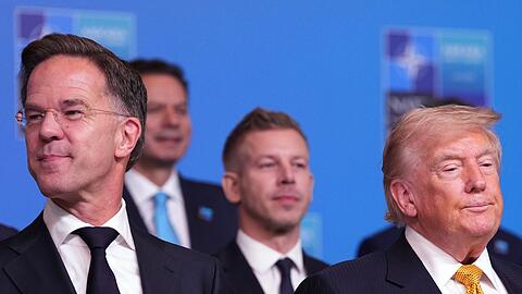Rutte und Trump: Zwischen den beiden kam es zu einem ungew&ouml;hnlichen Schlagabtausch.