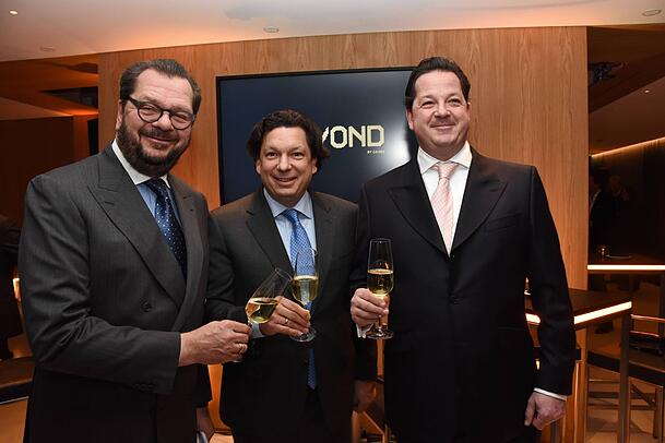 Die Hoteliers Carl, Stephan und Michael Geisel. Die Hoteliers Carl, Stephan und Michael Geisel.