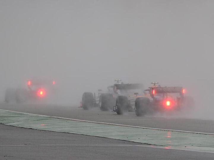Beim Formel-1-Rennen auf dem Hockenheimring herrschte zeitweise schlechte Sicht.