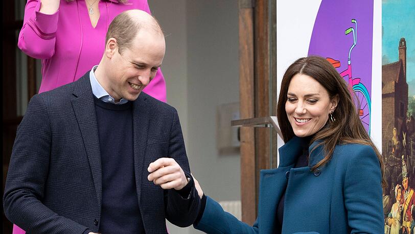 Prinz William und Herzogin Kate im Januar 2022 in London.