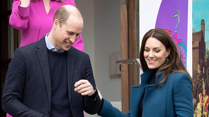 Prinz William und Herzogin Kate im Januar 2022 in London.