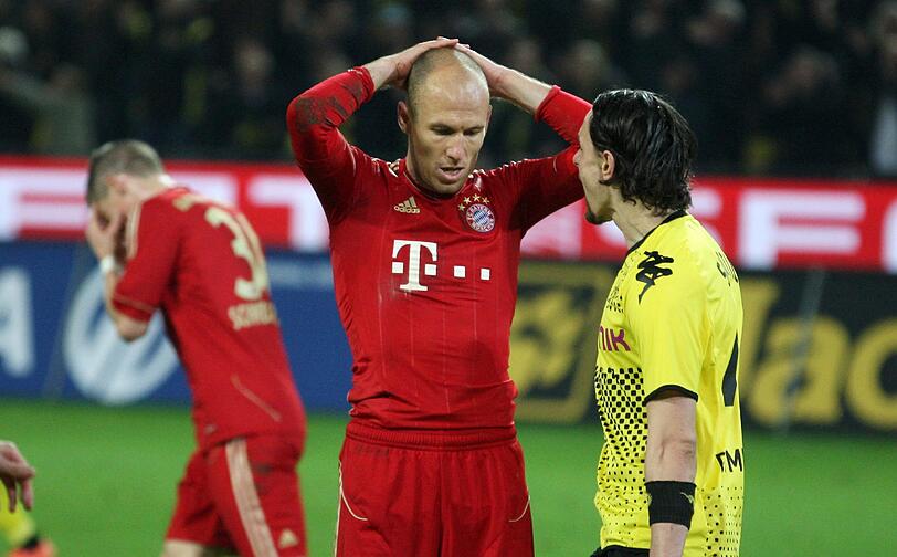 Doch dann kommt es zum Showdown, zum Endspiel um die Meisterschaft: Die Bayern müssen am 10. April in Dortmund ran. Am Ende heißt es 1:0 für die Klopp-Elf.