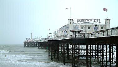 Palace Pier im Seebad Brighton Palace Pier im Seebad Brighton