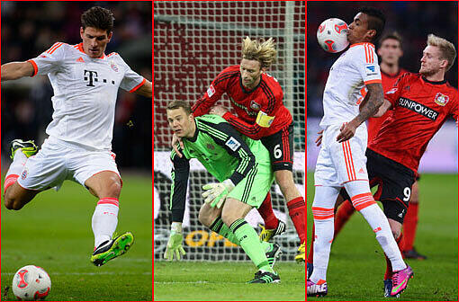 Wie schlugen sich die Bayern im Spiel bei Bayer Leverkusen? Die Einzelkritik zum Durchklicken in der Bilderstrecke.