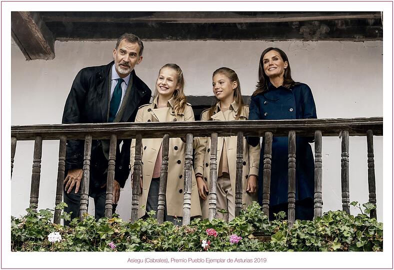 9. König Felipe und Königin Letizia von Spanien mit den Töchtern Infantin Leonor und Infantin Sofía (2 Prozent).