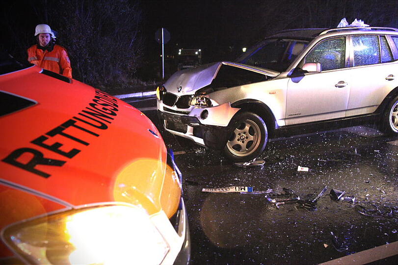 Crash auf der B 12 bei Reichertsheim