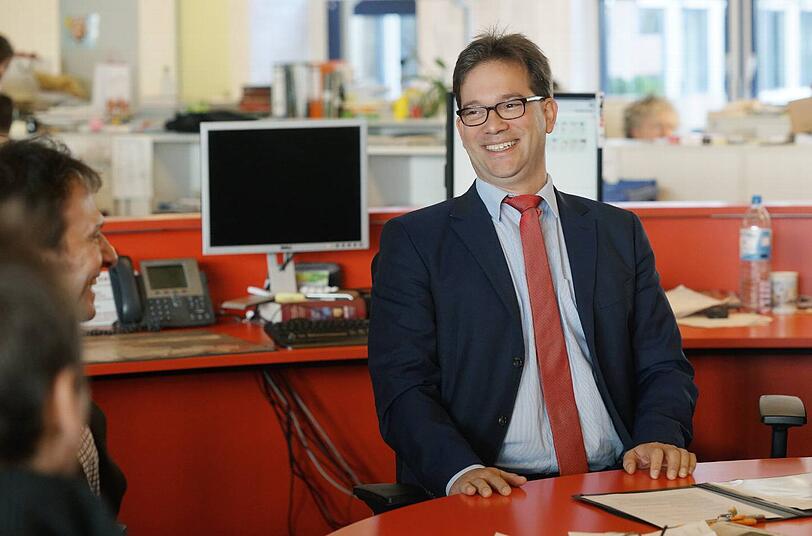 Bayerns SPD-Chef Florian Pronold in der AZ-Redaktion