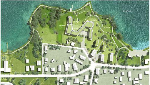 Der Bebauungsplan für das Areal mit Luxushotel an der Uferpromenade. Der Bebauungsplan für das Areal mit Luxushotel an der Uferpromenade.