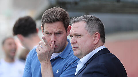 Sport-Geschäftsführer Christian Werner und der mittlerweile entlassene Ex-Boss Oliver Mueller.