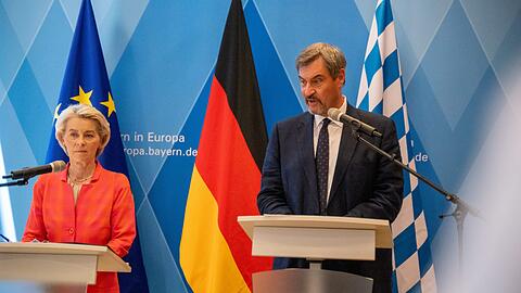 CSU-Chef Söder setzt auf eine schnelle Einigung der EU im Zollstreit mit den USA. Ansonsten sei das für die deutsche Wirtschaft "höchst schädlich".
