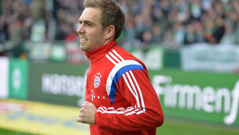 Wieder zurück in der Startelf: Kapitän Philipp Lahm Wieder zurück in der Startelf: Kapitän Philipp Lahm