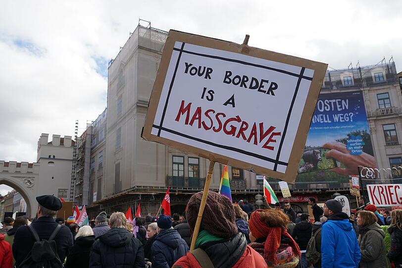 Die Bilder zur Demonstration gegen die Sicherheitskonferenz in München...