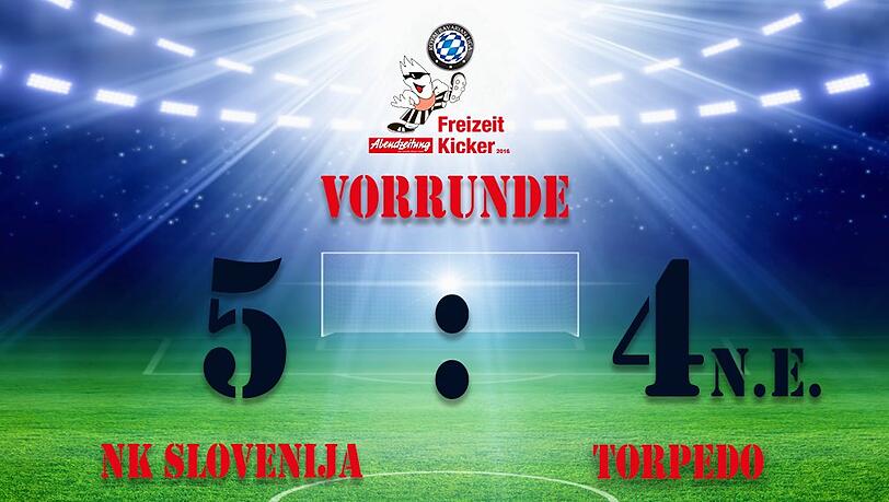 NK Slovenija gewann die Partie mit 5:4 n. E. NK Slovenija gewann die Partie mit 5:4 n. E.