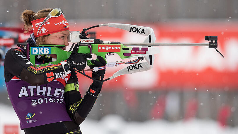 Beim Verfolger in ruhpolding verpasst Laura Dahlmeier das Podest.
