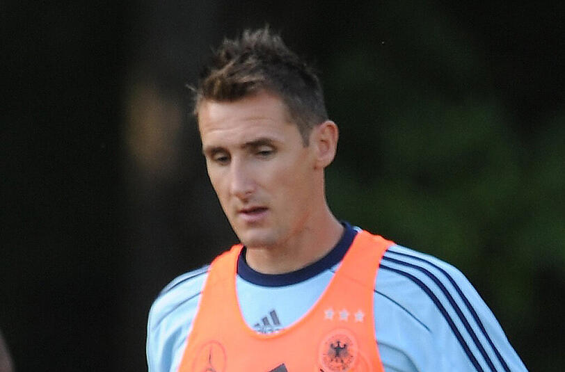 Miroslav Klose beim Training in München vor dem Länderspiel gegen Österreich am Freitag.