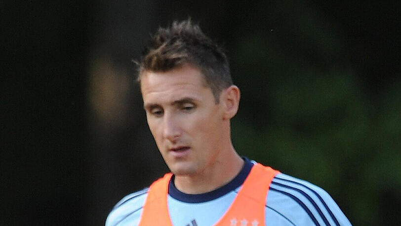 Miroslav Klose beim Training in München vor dem Länderspiel gegen Österreich am Freitag. Miroslav Klose beim Training in München vor dem Länderspiel gegen Österreich am Freitag.