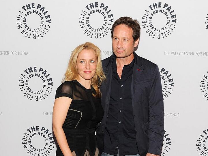 Wieder vereint: Gillian Anderson und David Duchovny am letzten Wochenende in in New York