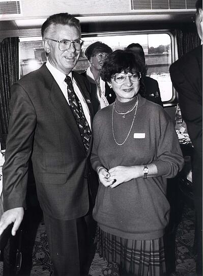 Uwe Lichtenberg mit Ehefrau Uschi. Sie starb im Jahr 1998.