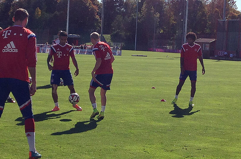 Thiago ist wieder im FC-Bayern-Training dabei: Die Bilder von der Säbener Straße.