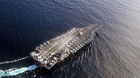 Das größte Kriegsschiff der Welt hat seinen neuen Einsatzort erreicht. (Archivbild)